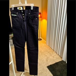 NWT Joker Batman themed Raw Skinny Guy Limited Edition Joker Jeans, Size 28 N&F
